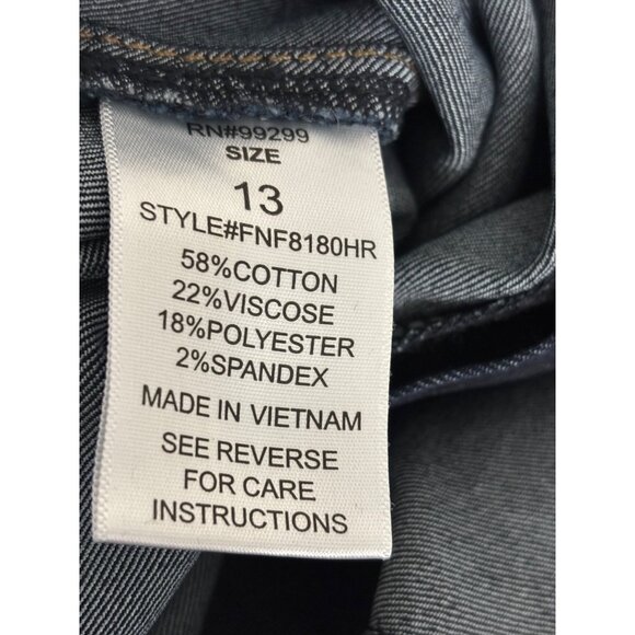 NWT Fashion Nova Jeans 13 Skinny Dark Wash High Waisted Streetwear Minimalist - Picture 5 of 14